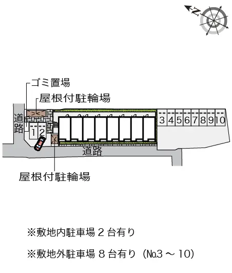 ★手数料０円★泉佐野市旭町 月極駐車場